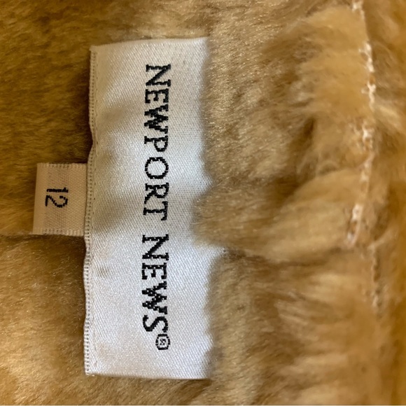 Newport News Gold tones faux fur and suede coat 24 hour sale🔴 - Picture 11 of 16